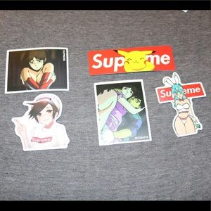 5 Supreme Stickers